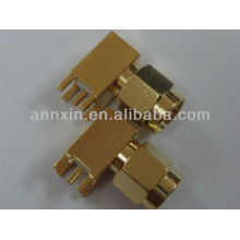 sma mâle droit angle pcb mount rf connecteur